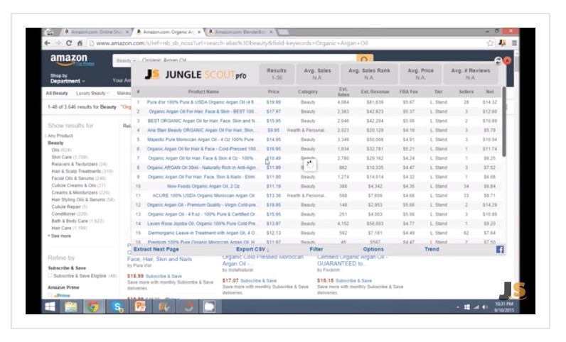 Jungle Scout profit margin