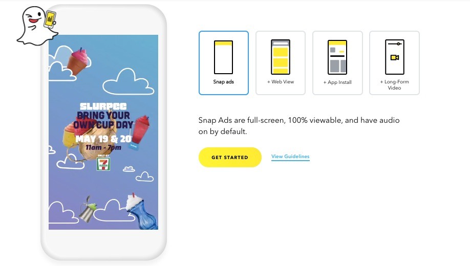 Snap ad formats