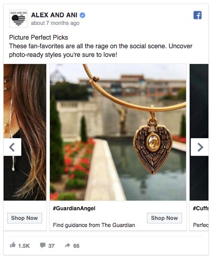 facebook ad mistakes - alex & ani Facebook ad