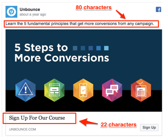 facebook ad mistakes - Unbounce Facebook ad