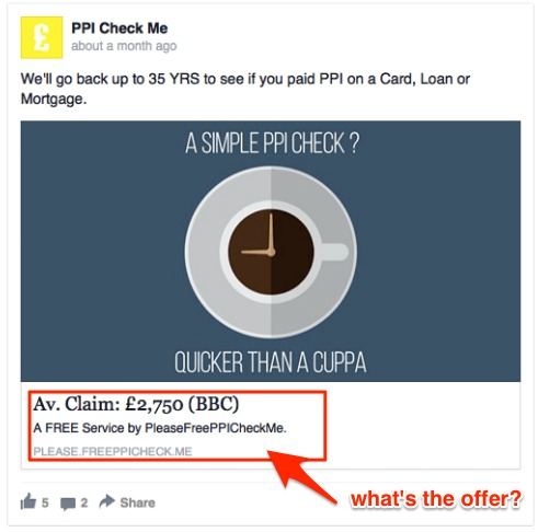 worst Facebook ads - no value