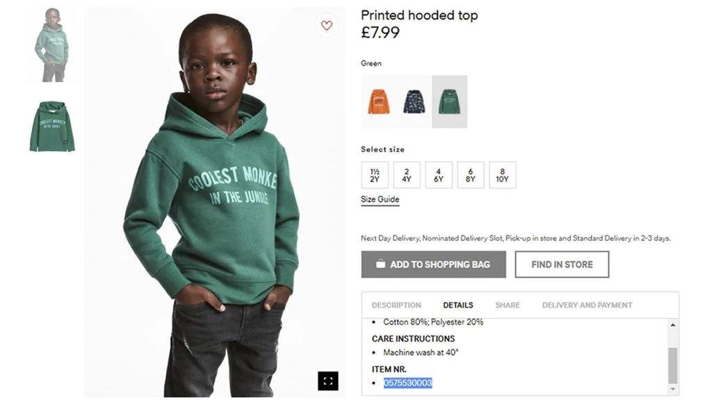 bad marketing campaigns - H&M